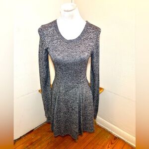 Express Hint of Cashmere Fit & Flare Sweater Dress